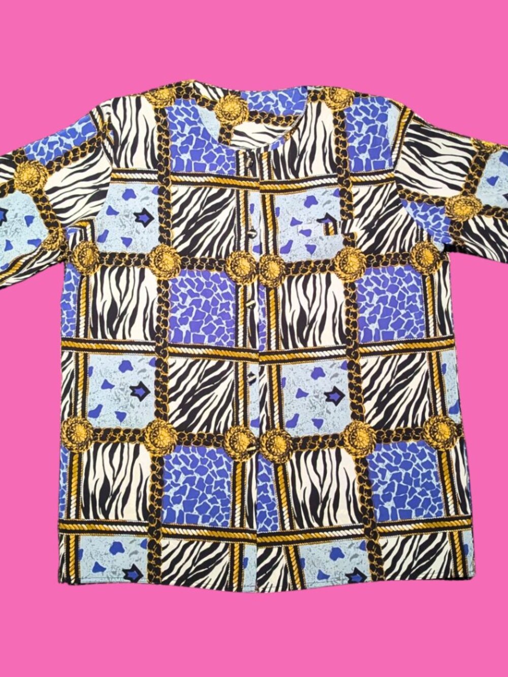 Vintage 1990's Groovy, Funk Blouse Size L